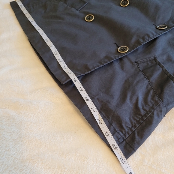 Old Navy Vintage Button Up Trench Coat Large Women's - Picture 10 of 16